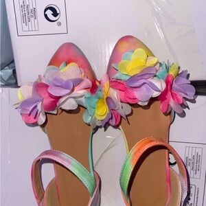 Floral Multicolor Kids Flats